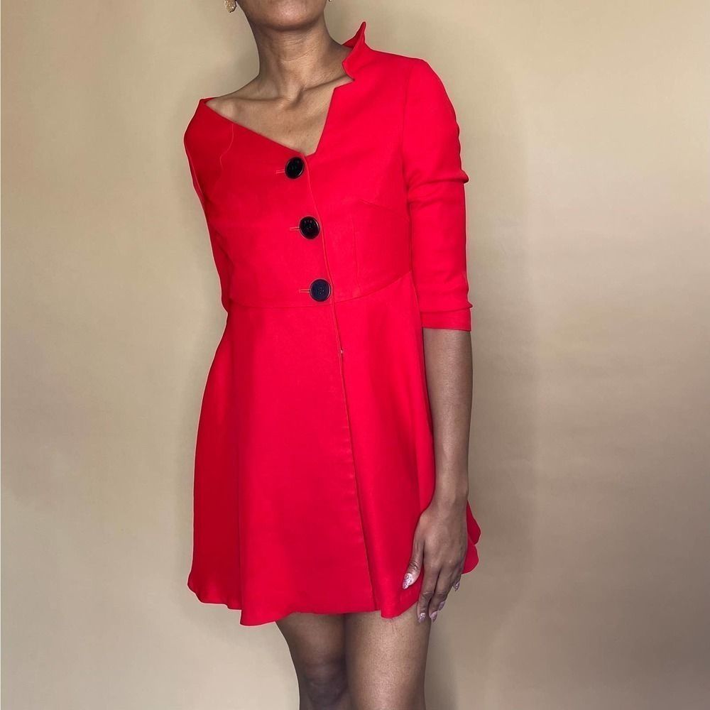 Red Quaint A line dress